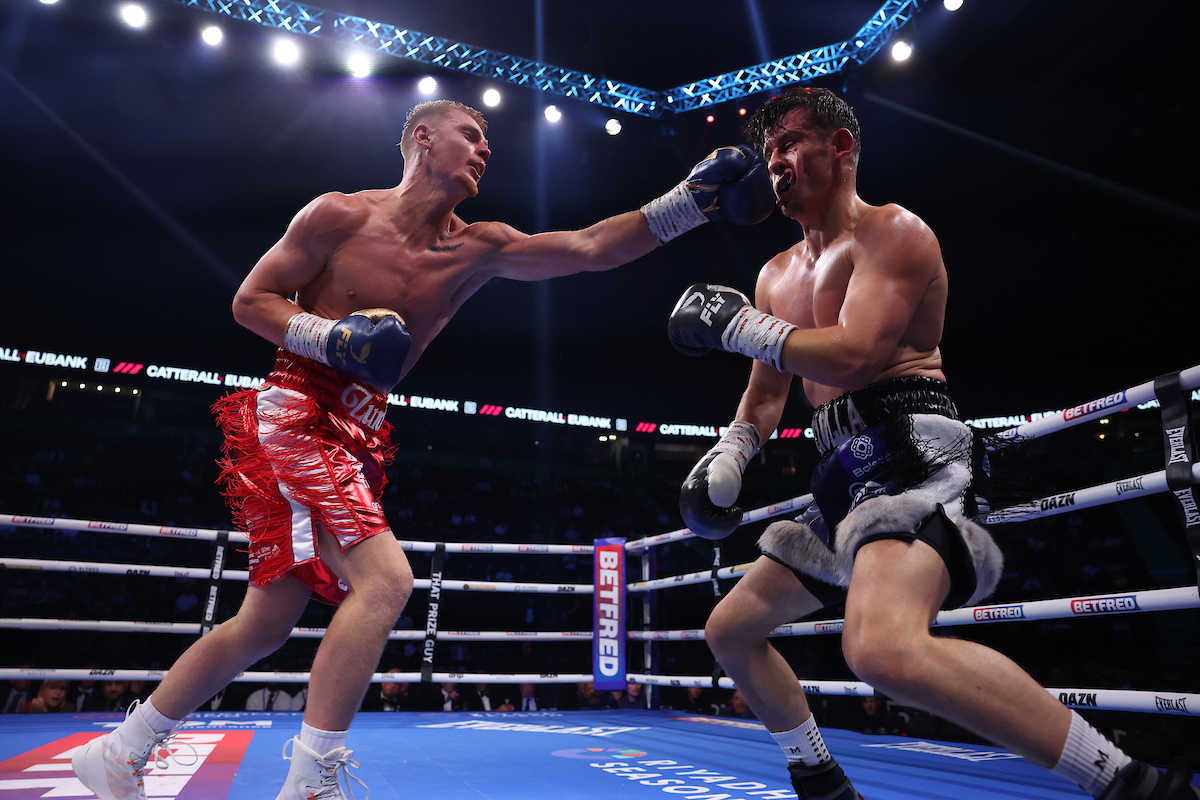 The afternoon's upset didn't come from a Mexican, it came from Fraser Wilkinson of Scotland. Photo: Mark Robinson, Matchroom Boxing