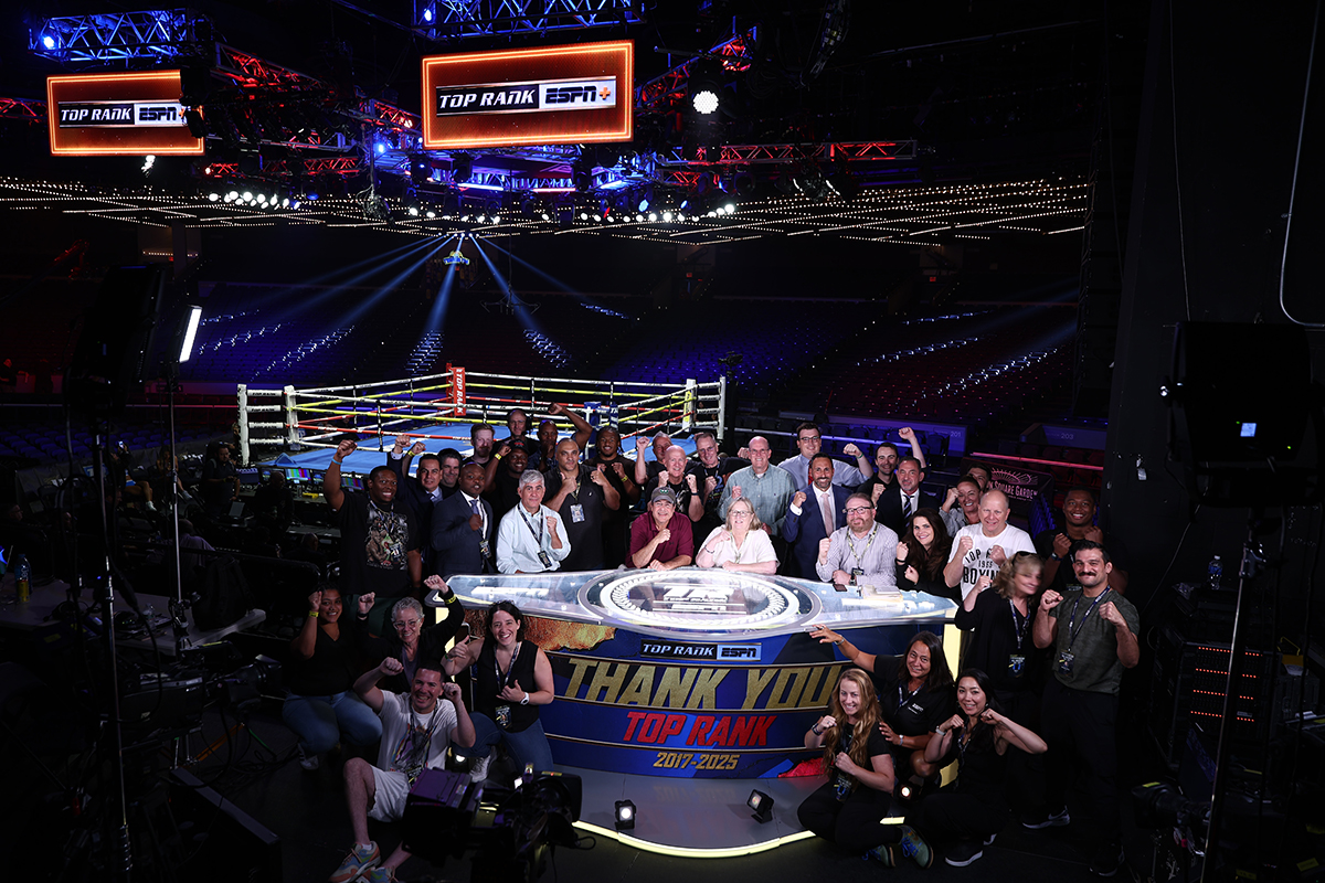 Saturday's card marked the final Top Rank Boxing event on ESPN. Photo: Mikey Williams, Top Rank Boxing