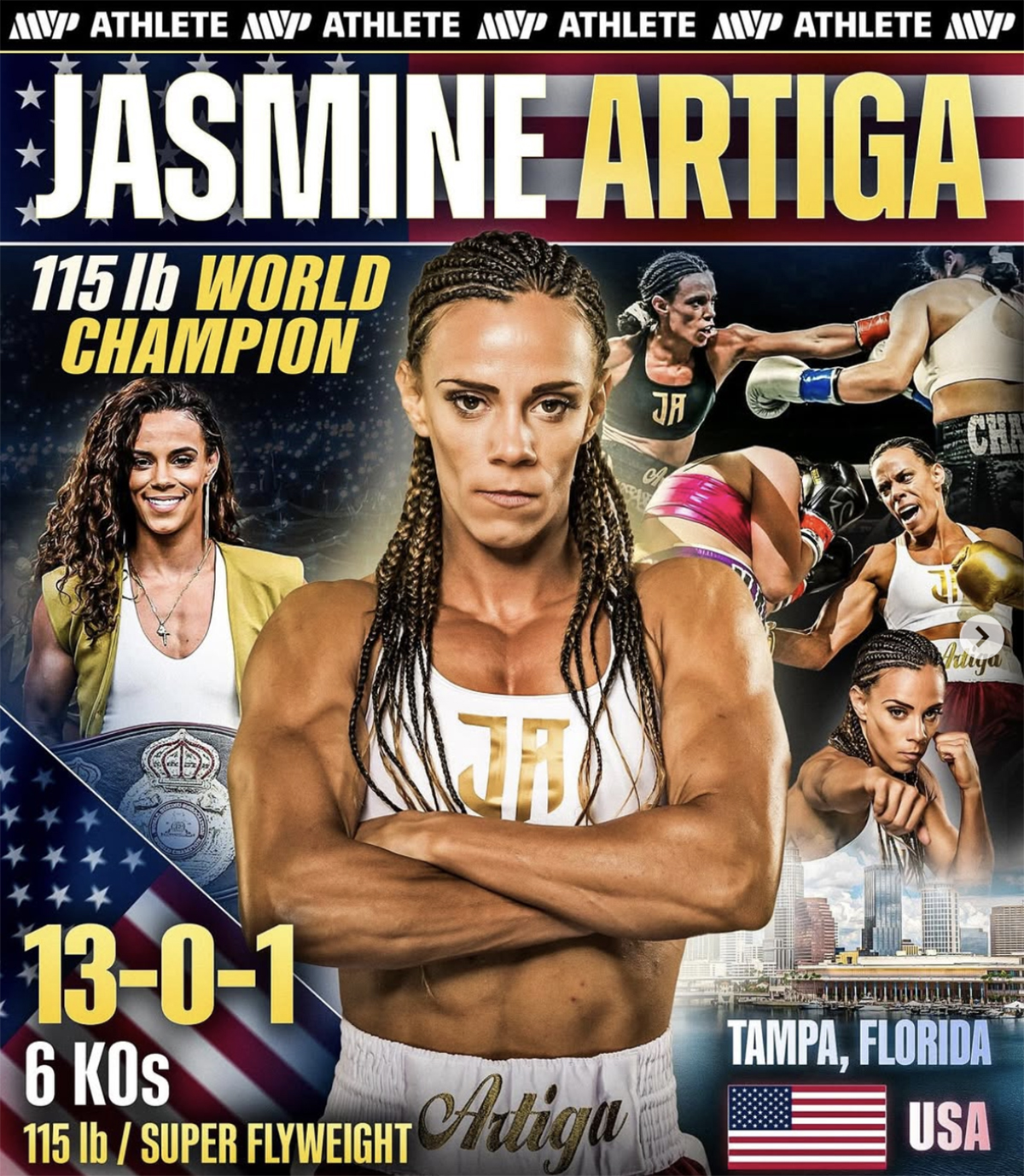 Undefeated Jasmiine Artiga now fights for Most Valuable Promotions.