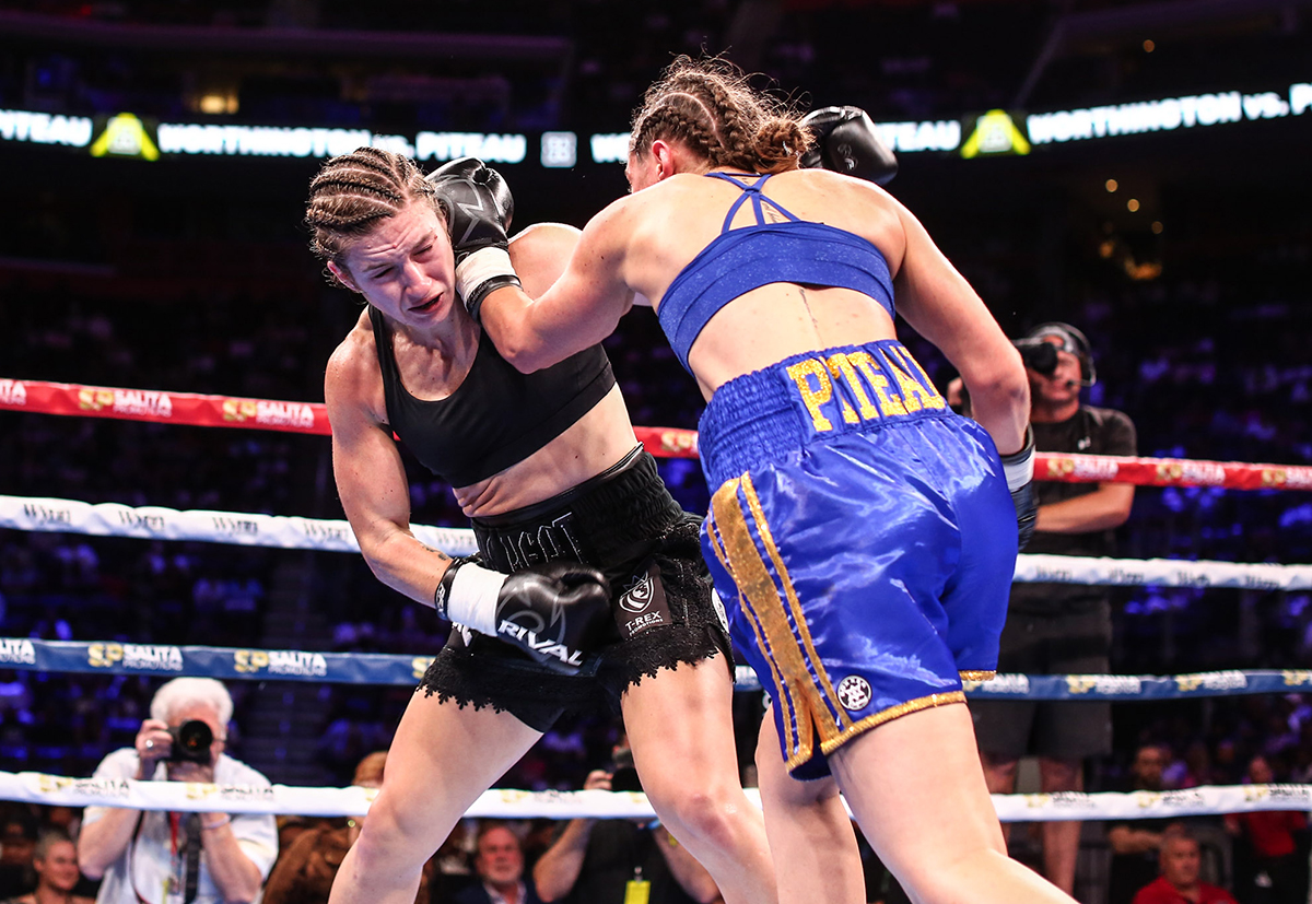 Samantha Worthington is working her way toward a title fight opportunity at super lightweight with her win Saturday. Photo: Stephanie Trapp, Salita Promotions