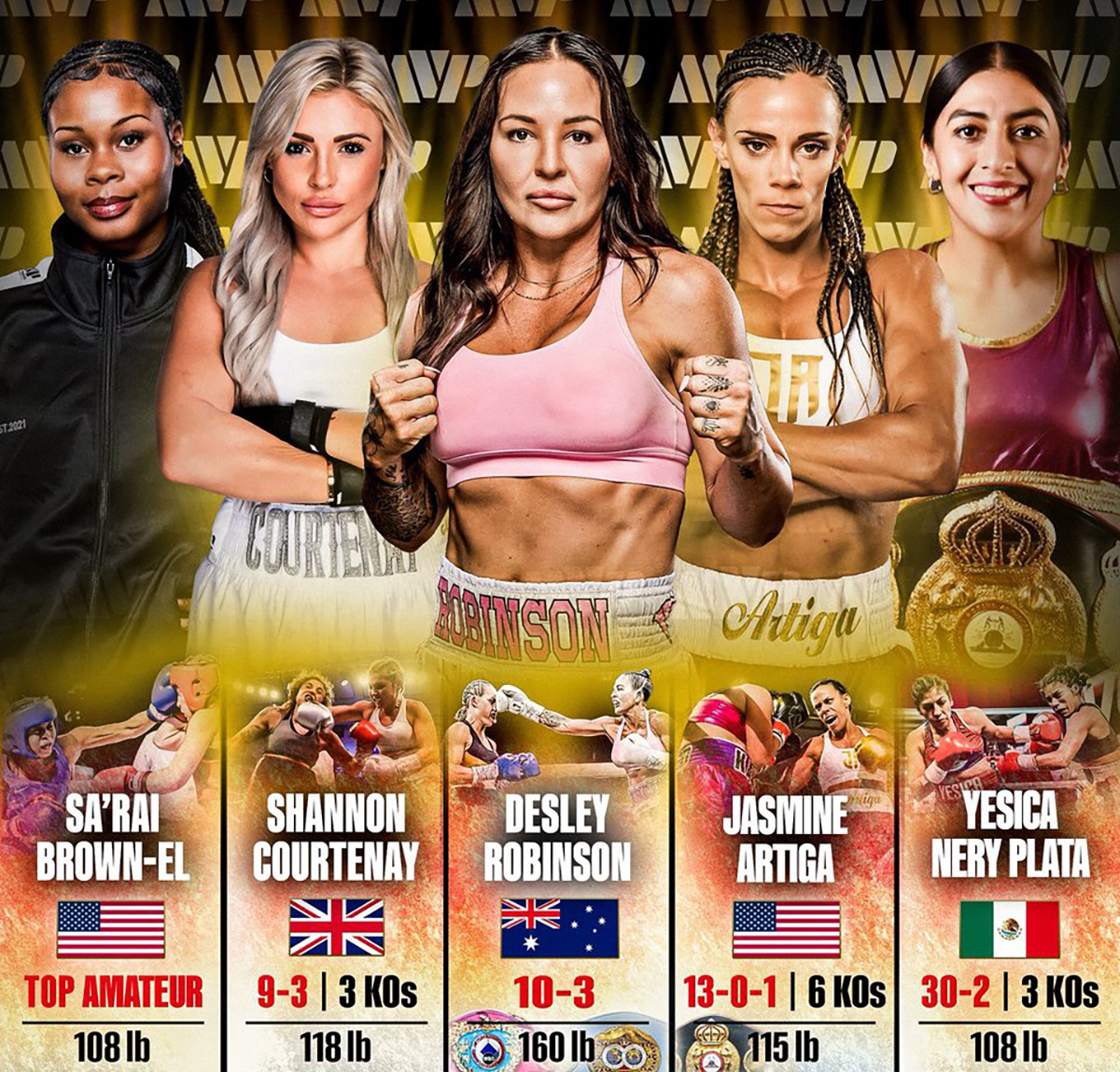 Most Valuable Promotions Signs Five Elite Women World Champions To Its Roster