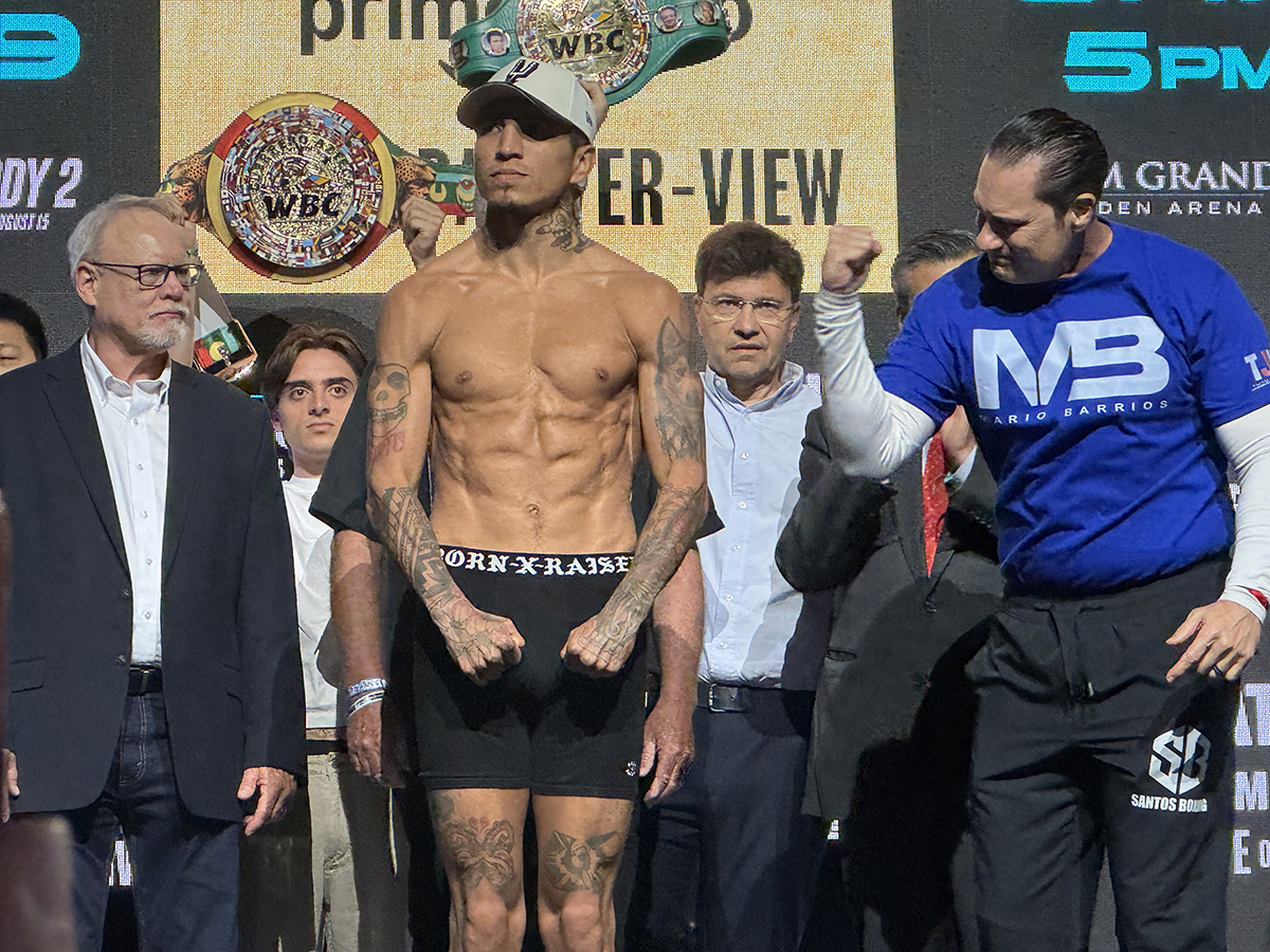 Mario Barrios insists he is treating Saturday's fight against living legend Manny Pacquiao as "just another title defense." Gayle Falkenthal, NY Fights