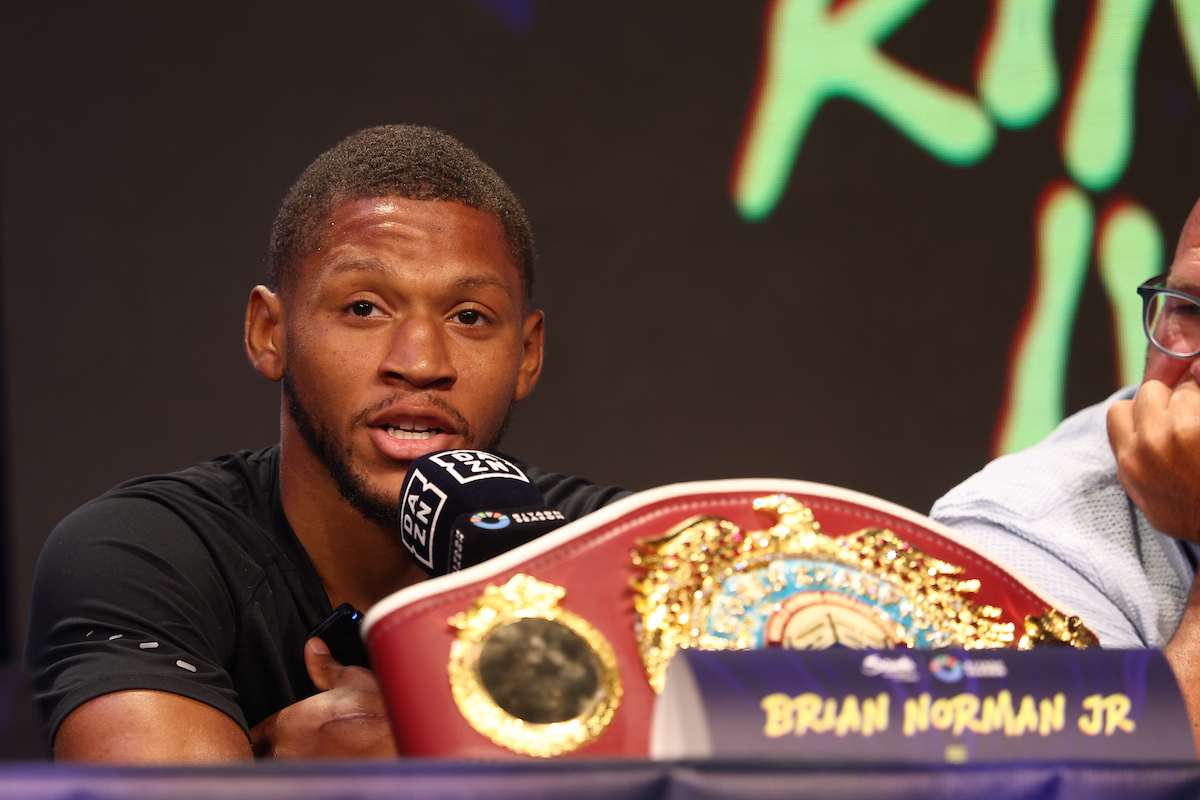 Brian Norman Jr. has what Devin Haney Wants - his belt. Photo: Ed Mulholland/Queensberry Promotions