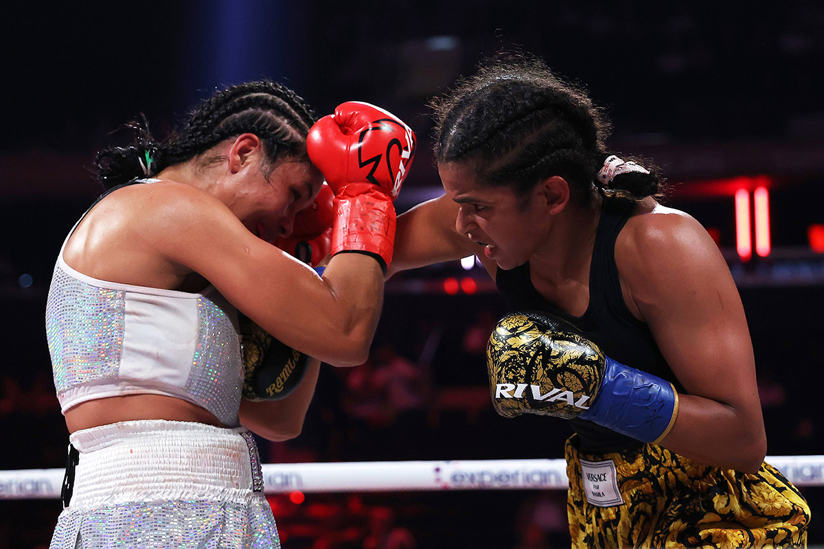 Ramla Ali gets the victory, but knows she still has a lot to work on. Photo: Sarah Stier/Getty Images for Netflix