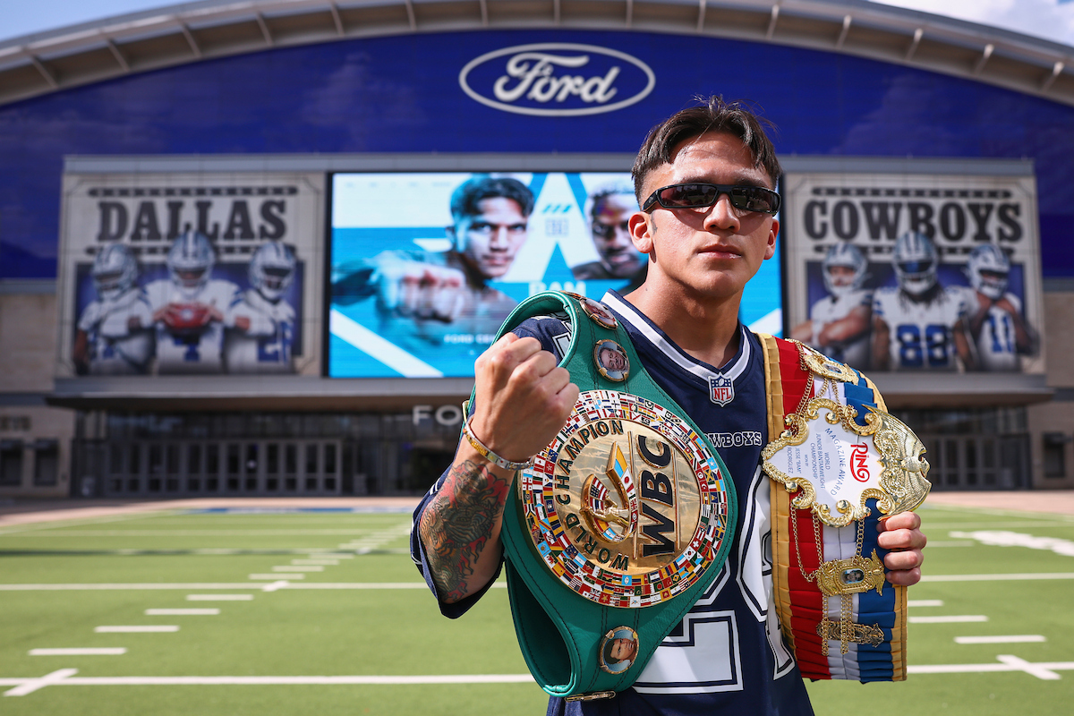 Bam Rodriguez has been setting them up and mowing them down. Photo: Melina Pizano/ Matchroom Boxing