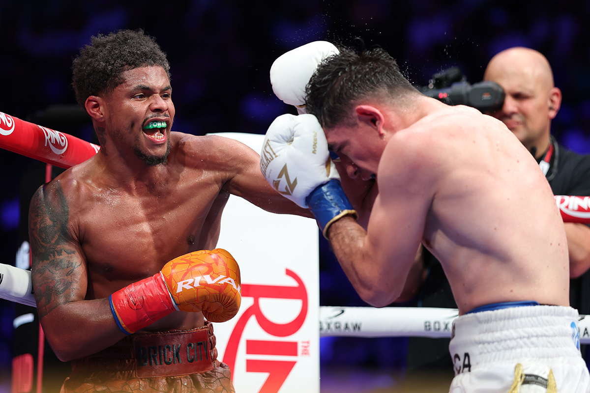 William Zepeda brought out the best in Shakur Stevenson. Photo: Cris Esqueda/Golden Boy/Getty Images
