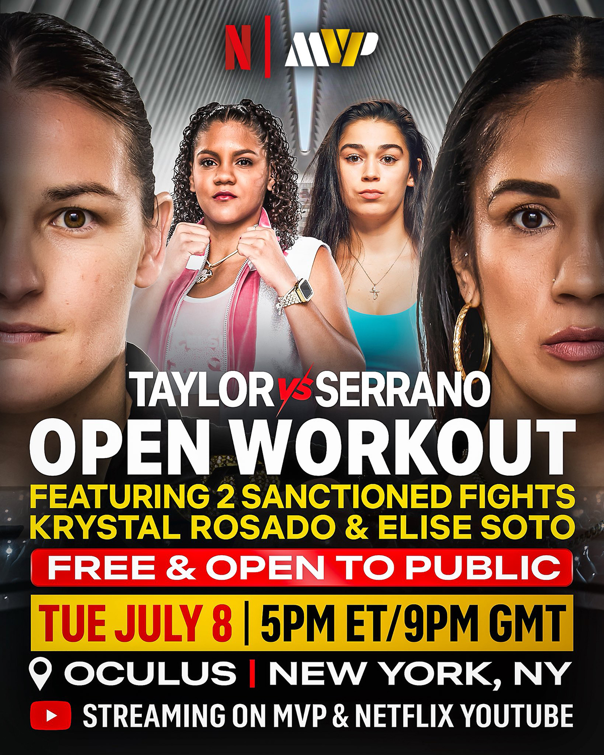 Boxing fans in the New York area, don't miss your opportunity to see all the fighters up close! Photo: Most Valuable Promotions