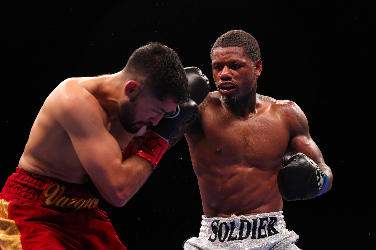 Austin Williams and his former sparring partner Ivan Vazquez showed no mercy toward each other Saturday. Photo: Melina Pizano/ Matchroom