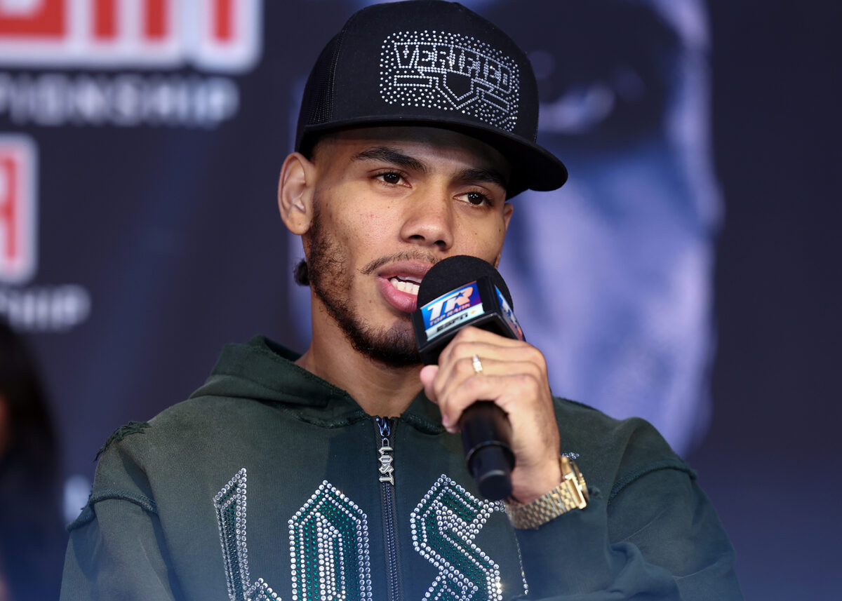 Yan Santana gets his chance to shine at Madison Square Garden early in his career. Photo: Mikey Williams, Top Rank Boxing