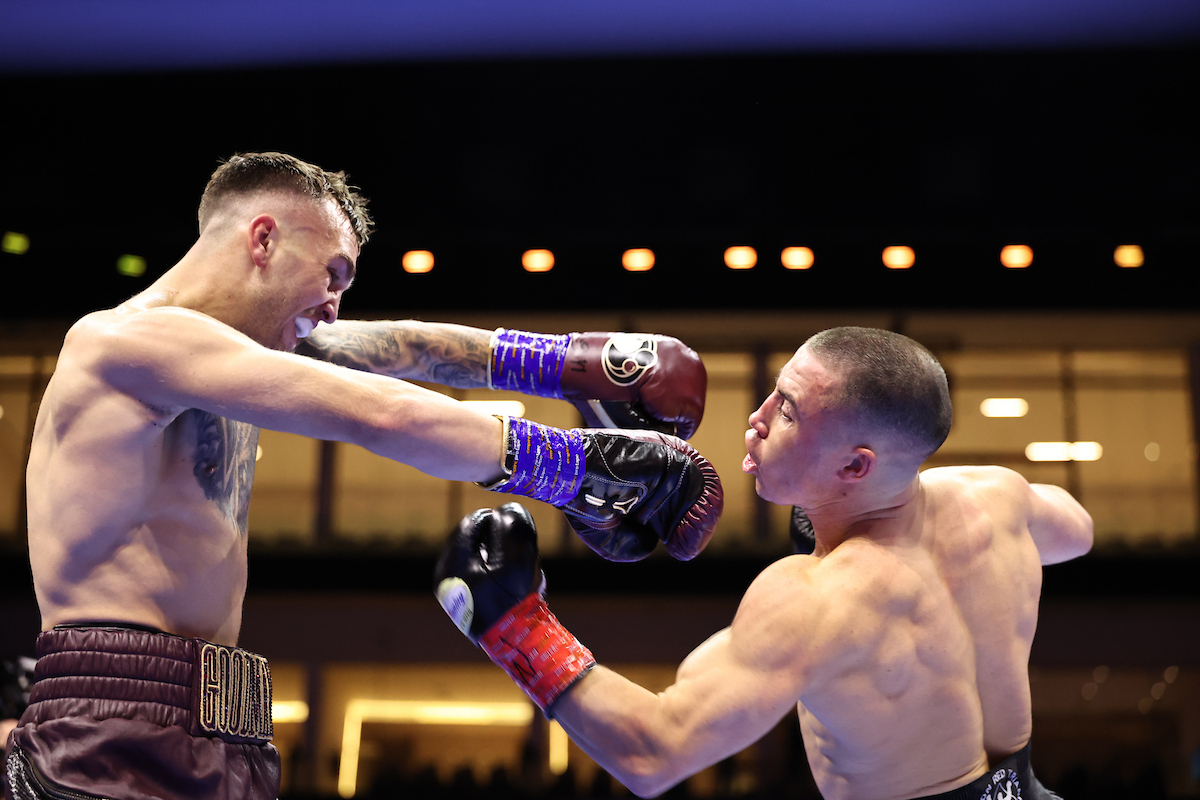 No one throws a finer uppercut than Nick Ball. Photo: Leigh Dawney/Queensberry