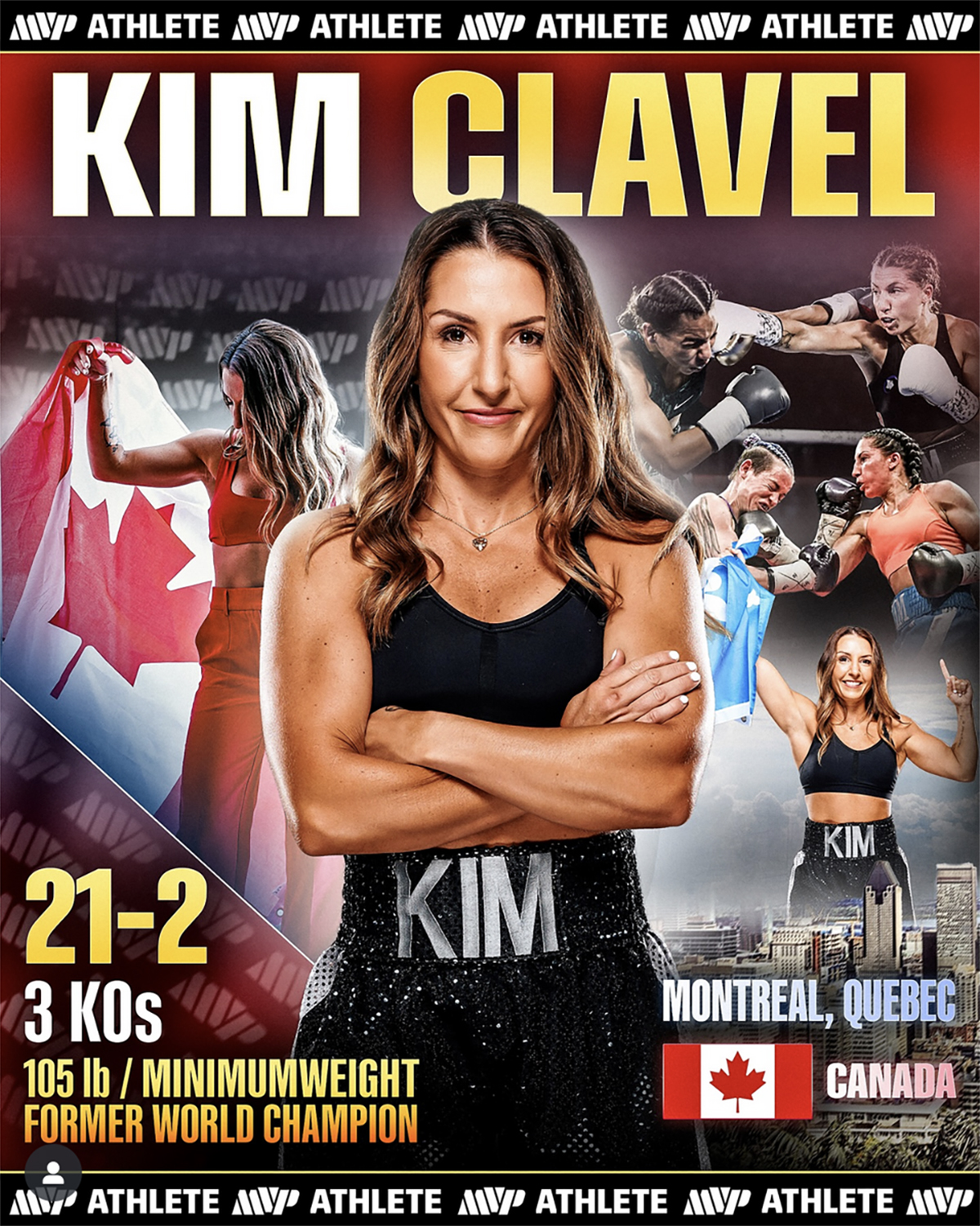 Kim Clavel joins the biggest stable of top women boxers in the world. Photo: MVP