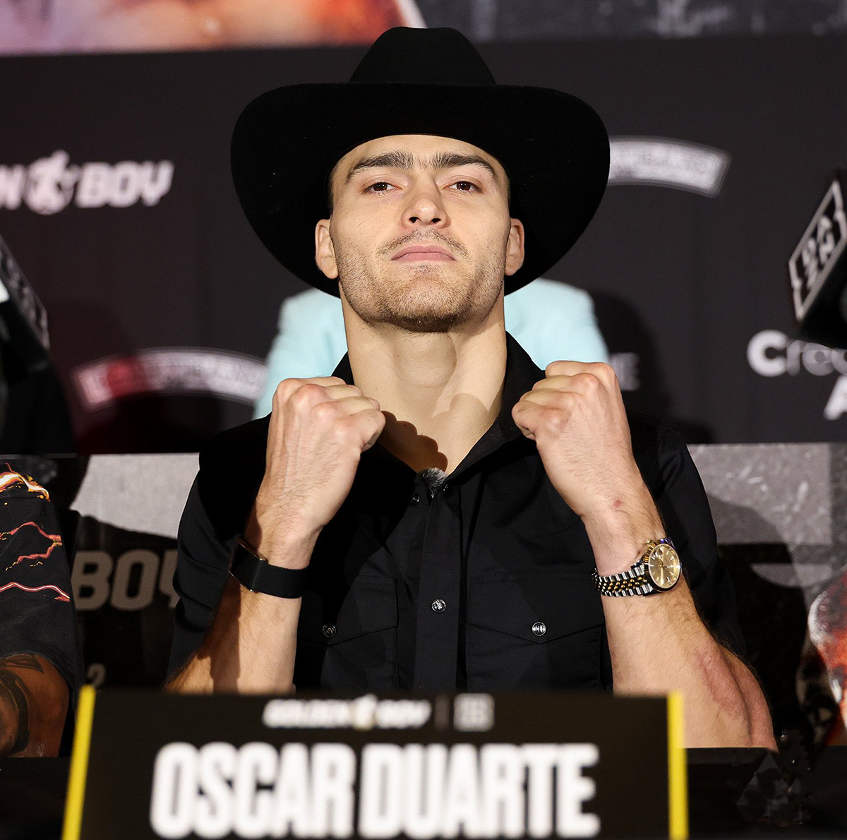 Oscar Duarte has bounced all the way back from his loss to Ryan Garcia, delivering exciting victories. Photo: Golden Boy Boxing Duarte vs Sims Jr