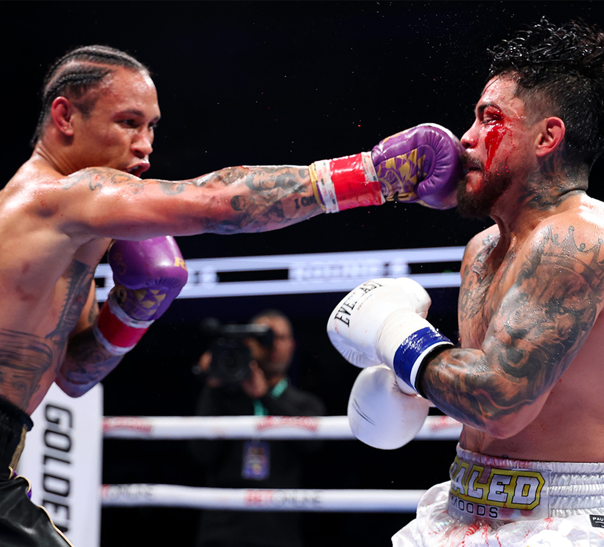 Joseph Diaz Jr. survived a serious cut. Photo: Golden Boy Boxing
