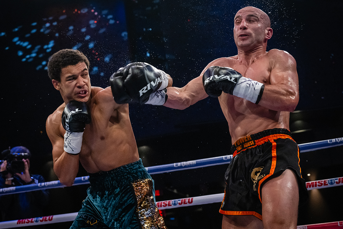 WIlkens Mathieu is a flashy super middleweight gaining fans every right. Photo: Vincent Ethier, EOTTM
