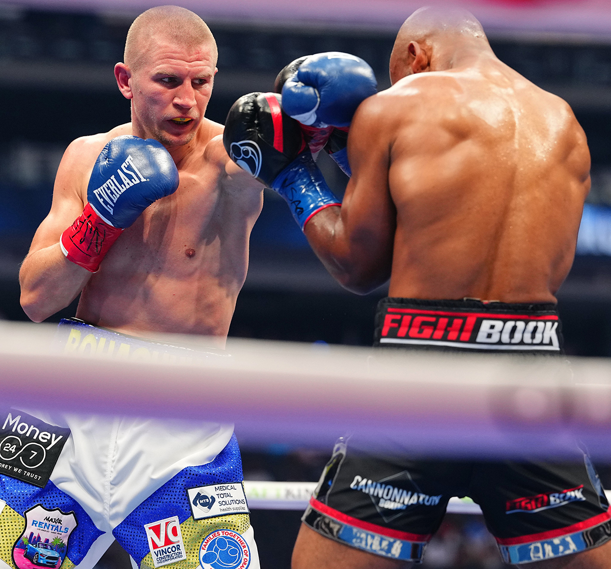 Serhii Bohachuk couldn't seem to get into gear against Brandon Adams. Photo: Zuffa Boxing