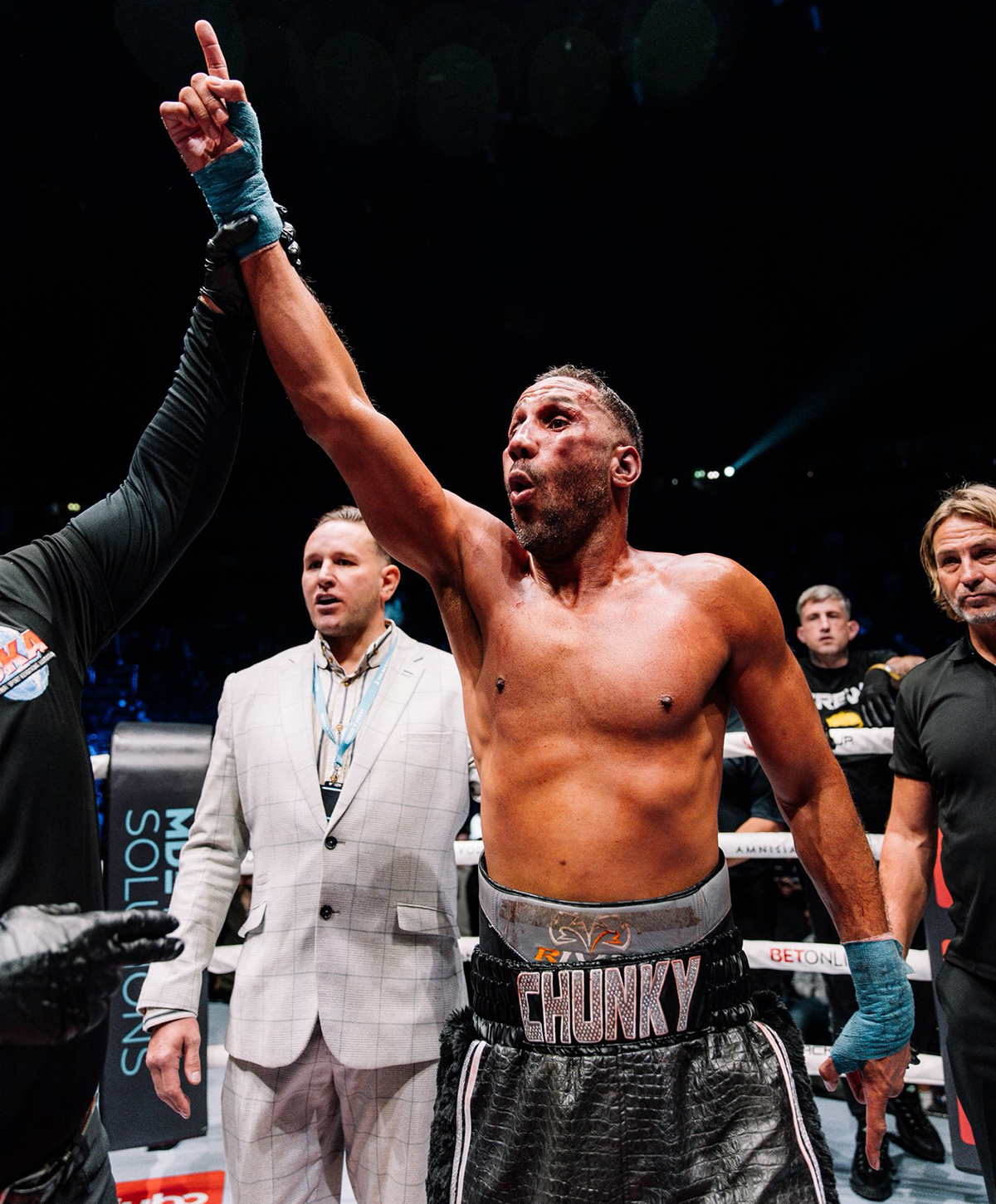 James DeGale has his first bare knuckle win, but it wasn't pretty. Photo: BKFC Clavel Lopez