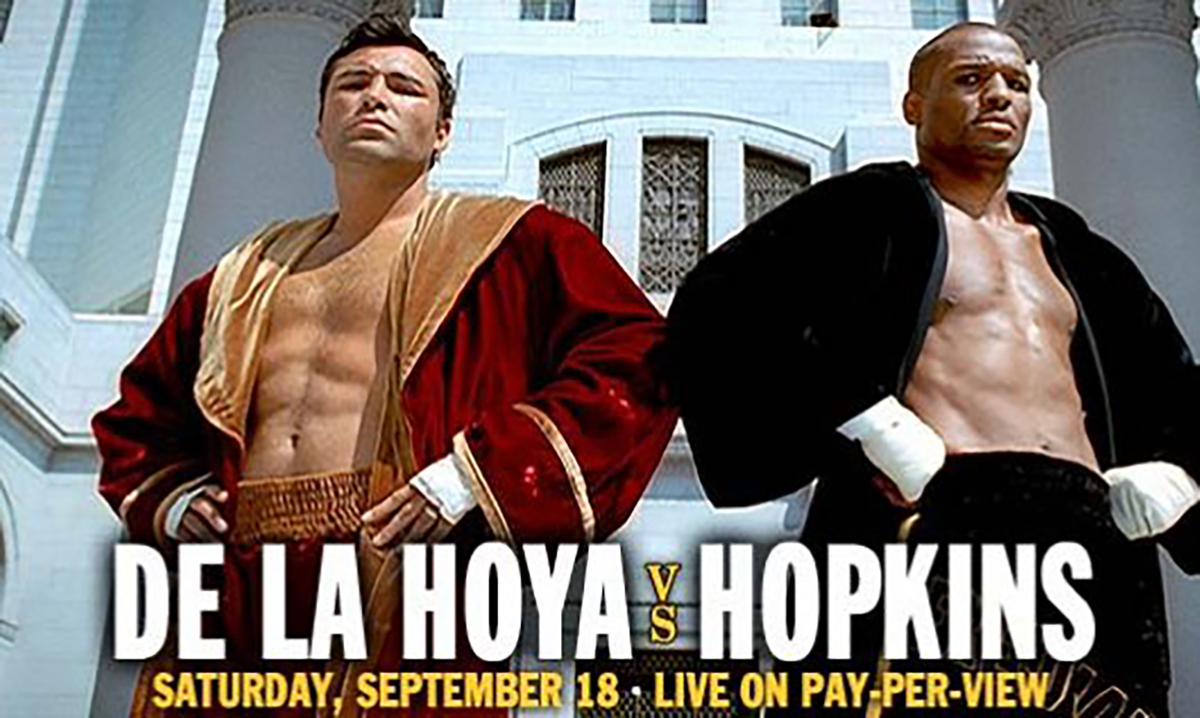 After the drubbing Oscar De La Hoya took from Bernard Hopkins, the two put their clash aside and became partners at Golden Boy Promotions. Photo: World Boxing Association