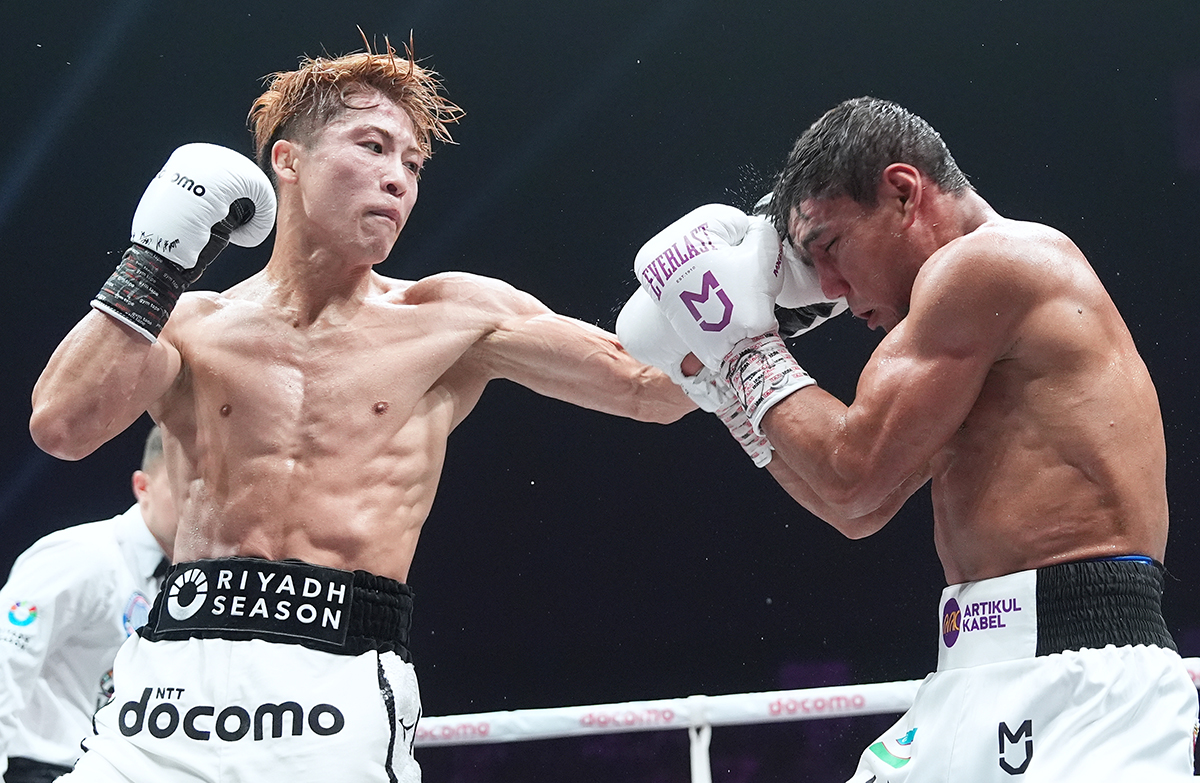 Naoya Inoue expected a challenge from Murodjon Akhmadaliev, but he took his apart with ease. Photo: Matchroom Boxing Fighter of the Year