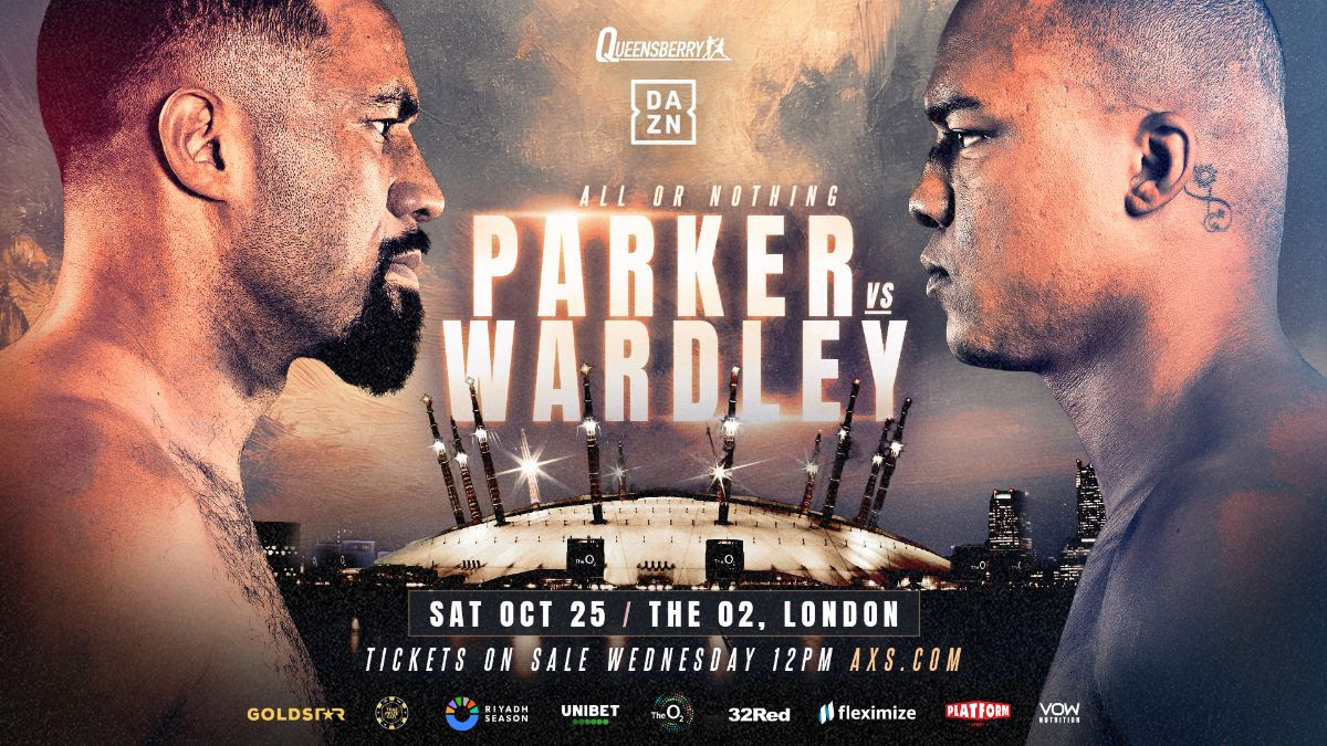 Parker vs Wardley Confirmed in Showdown Oct 25 in London
