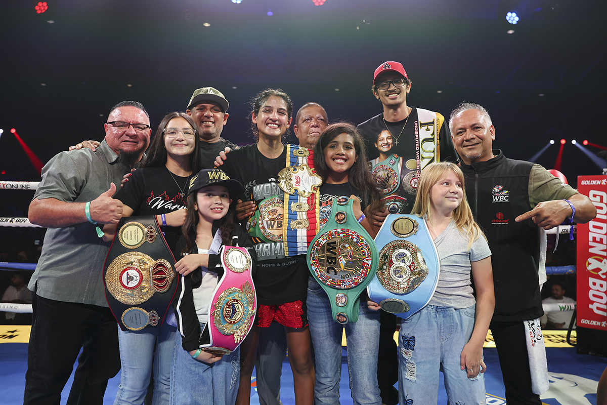 It was a home game for Team Fundora in the Coachella Valley. Photo: Golden Boy Boxing