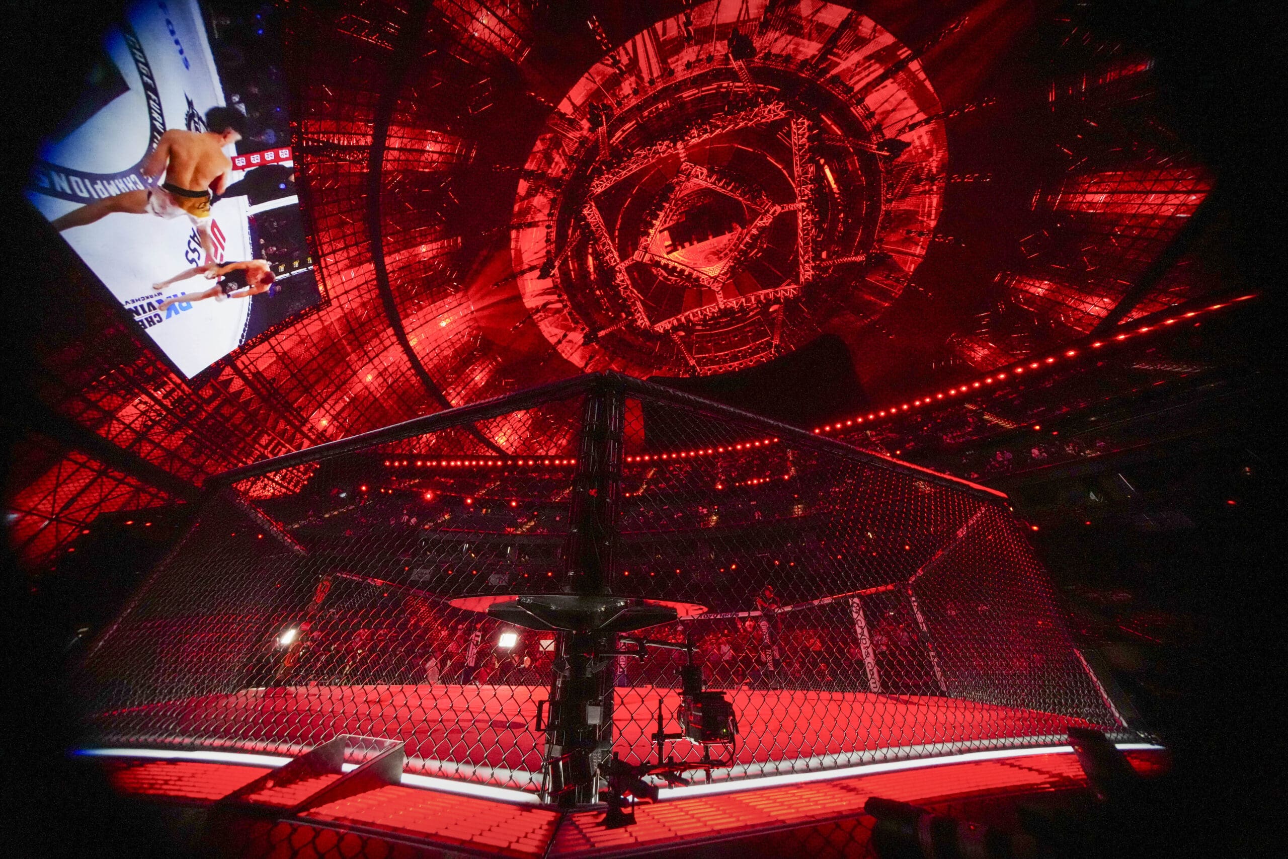 UFC 306 Noche stage