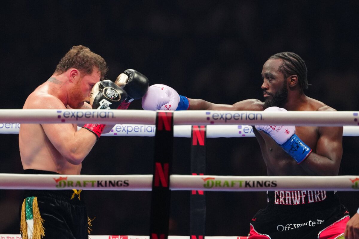 In his finest and final performance, Terence Crawford disarmed and defeated Canelo Alvarez on Sept. 14, 2025. Photo: Zuffa Boxing Terence Crawford Retirement