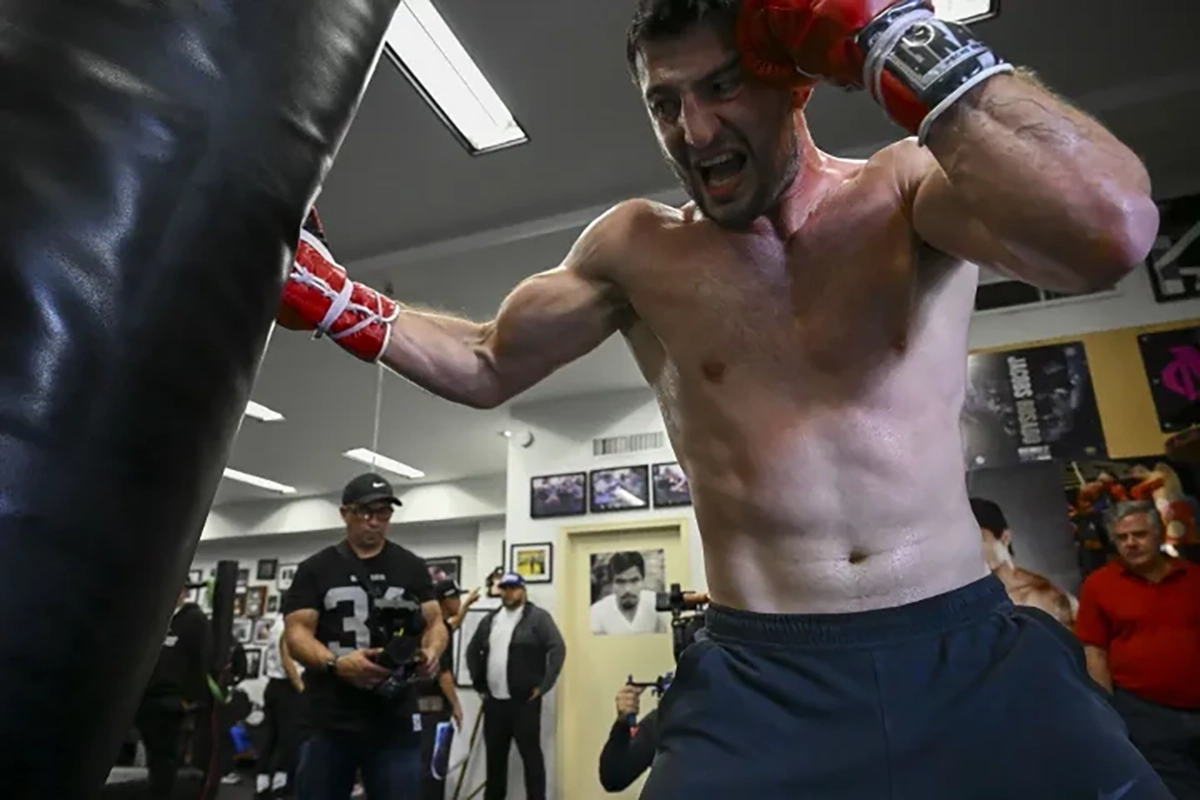 Umar Dzambekov is part of the Wild Card Boxing stable, training with Marvin Somodio. Photo: 360 Boxing Promotions