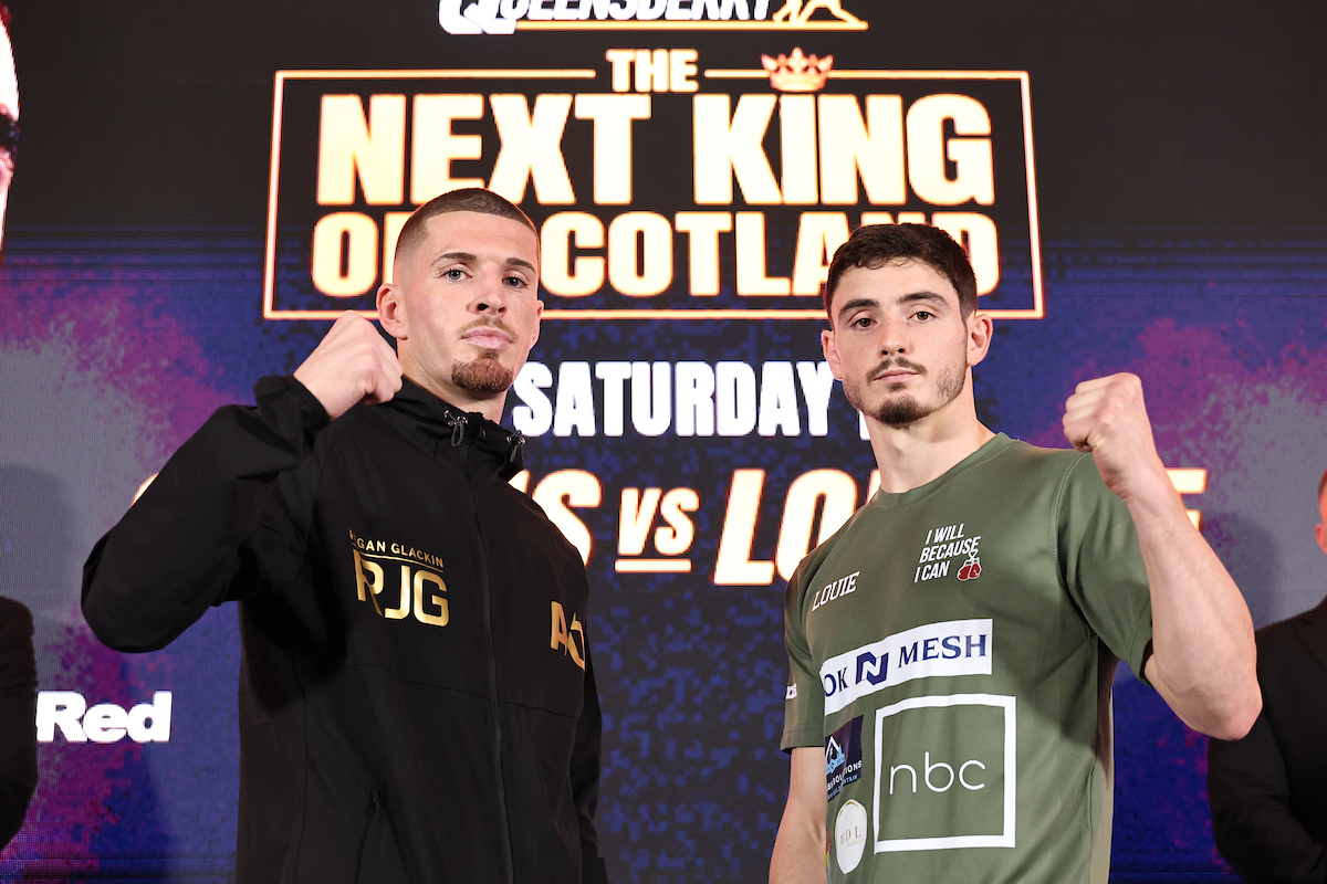 Nathaniel Collins and Cristobal Lorente will fight to be "The Next King of Scotland" Saturday at the Glasgow Science Centre. Photo: Leigh Dawney/Queensberry boxing schedule