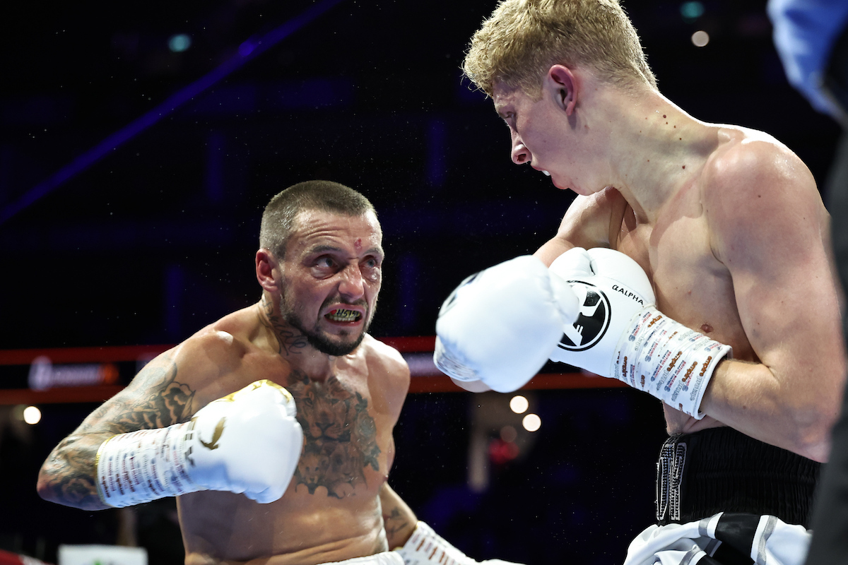 Mitchell Smith's unlikely comeback continues with a solid win over Arnie Dawson. Photo: Leigh Dawney, Queensberry Parker vs Wardley