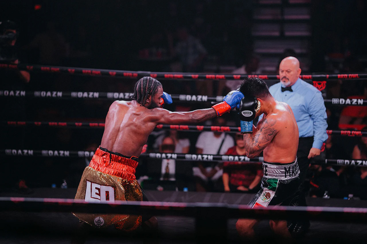 Deonte Brown came back with a successful performance in April after three years away from pro boxing to fight with Team Combat League. Photo: Red Owl Boxing