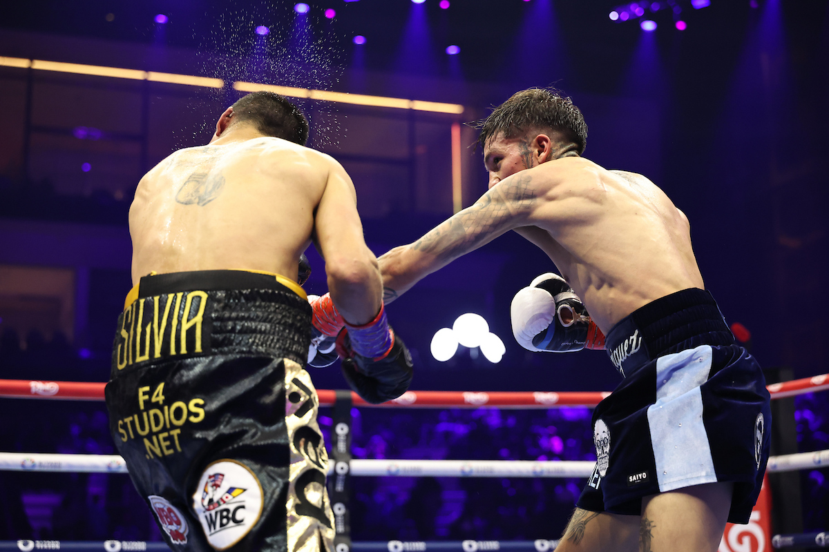 Jesse "Bam" Rodriguez added another belt to his collection at Ring IV in Riyadh, Saudi Arabia Saturday. Photo: Leigh Dawney, Queensberry