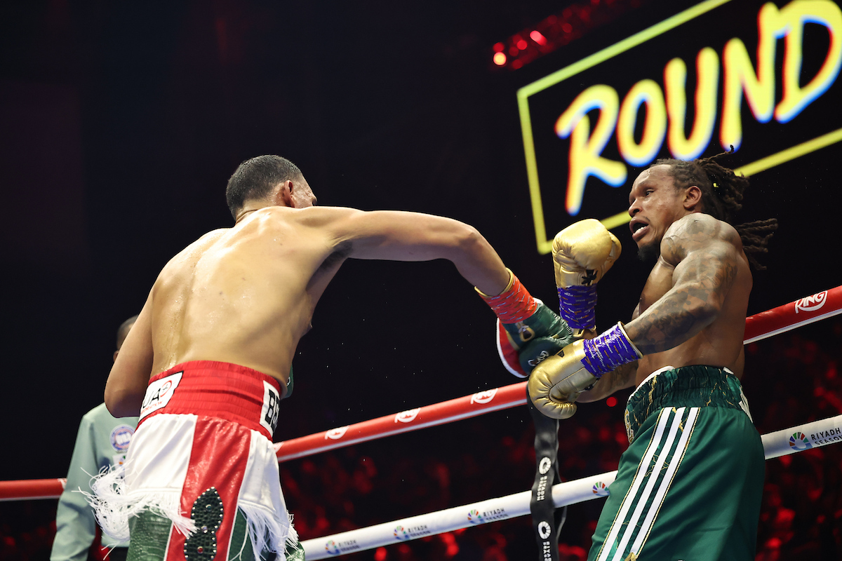 David Benavidez Jr. was too fast and too strong for Anthony Yarde. Photo: Leigh Dawney, Queensberry