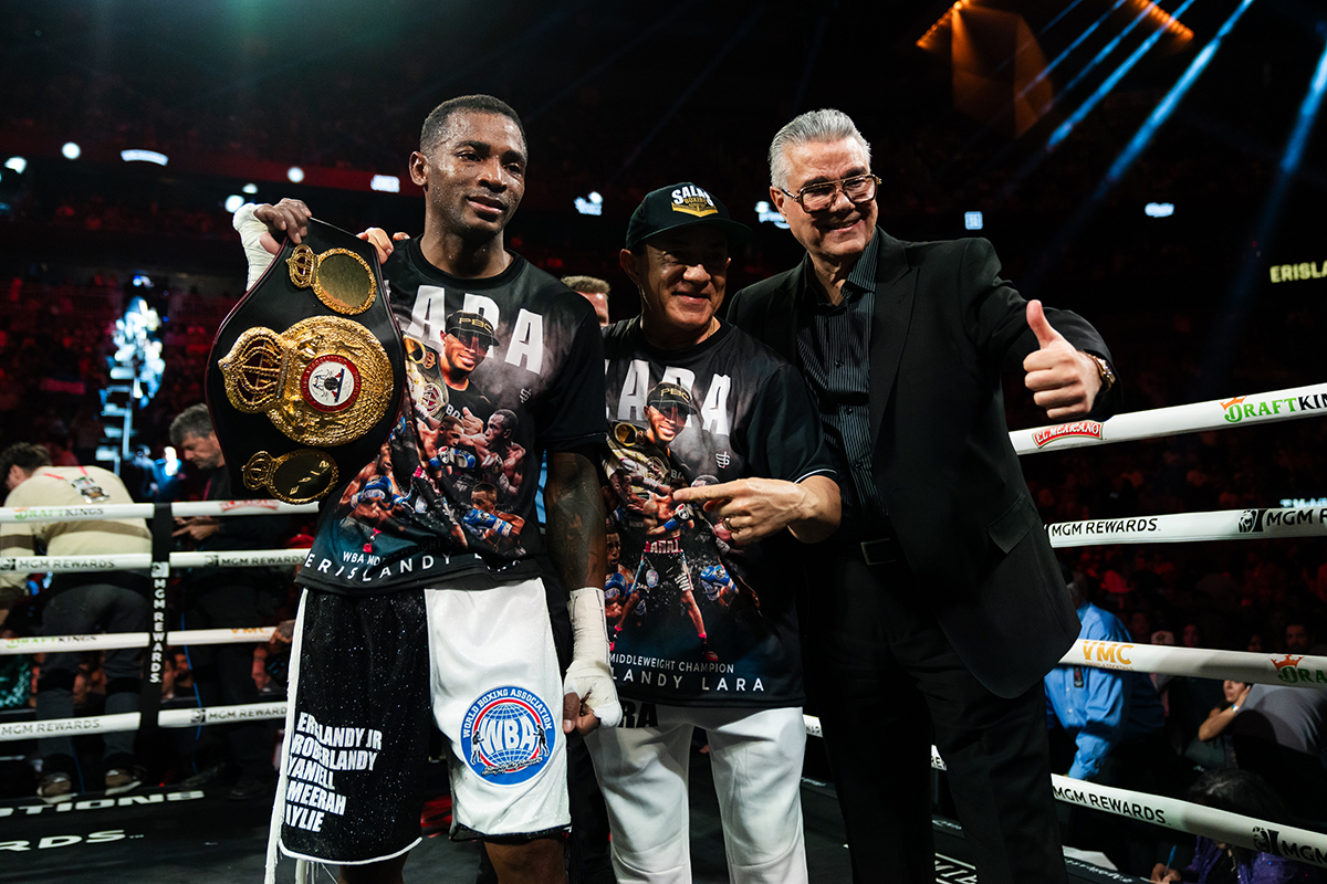 Erislandy Lara has the WBA title Janibek Alimkhanuly has been after, but he won't easily give it up. Photo: Rey Del Rio, Premier Boxing Champions
