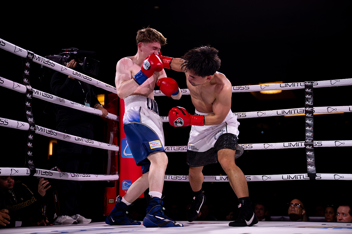 Brandan Lally showed no fear of Jimuel Pacquiao, fighting with admirable effort and skill. Photo: Mikael Ona, Manny Pacquiao Promotions