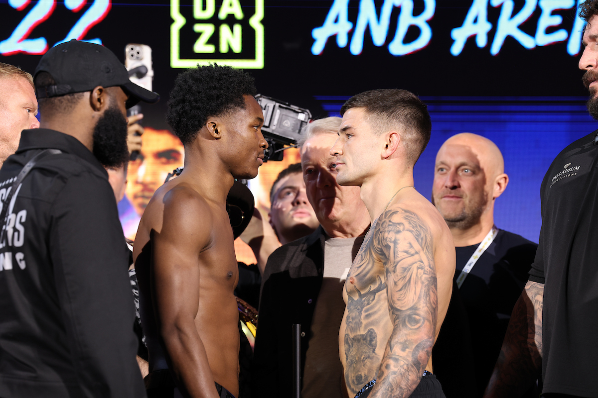 Abdullah Mason is one of the USA's top talents, and he'll fight for his first title Saturday. Photo: Leigh Dawney, Queensberry Benavidez vs Yarde Ring IV