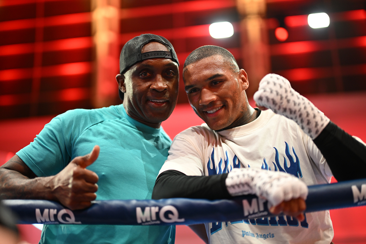 No doubt Nigel Benn's return to the spotlight in support of his son Conor Benn had value for Hall of Fame voters. Photo: Matthew Pover, Matchroom Boxing