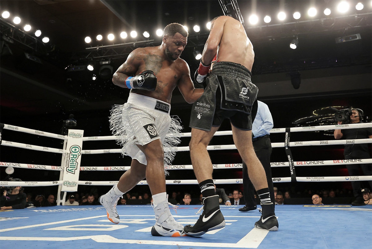 Lenier Pero said he and trainer Bob Santos worked on his body shots. Photo: Zachariah Delgado, Matchroom Boxing
