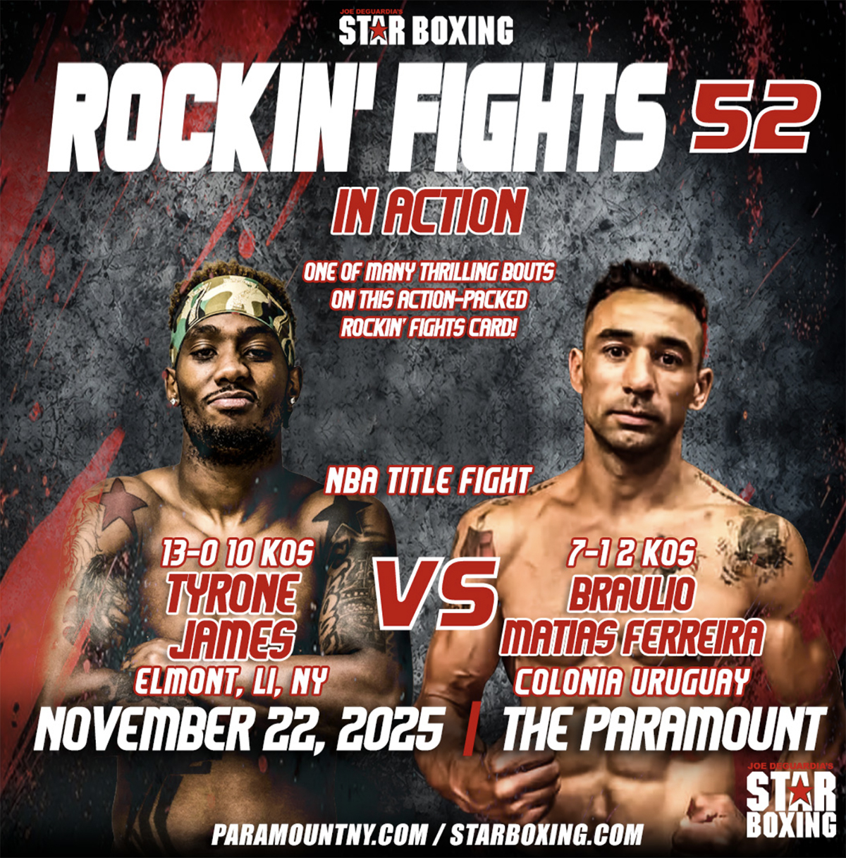 Middleweight mayhem is featured in the main event. 