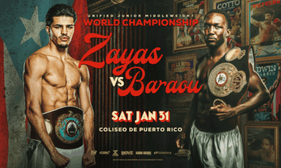 Zayas vs Baraou Unification Showdown Set Jan. 31 in Puerto Rico