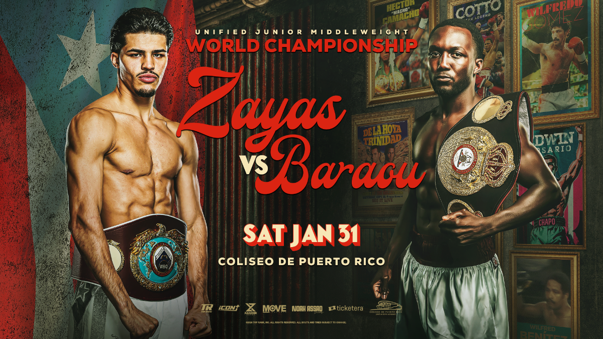 Zayas vs Baraou Unification Showdown Set Jan. 31 in Puerto Rico