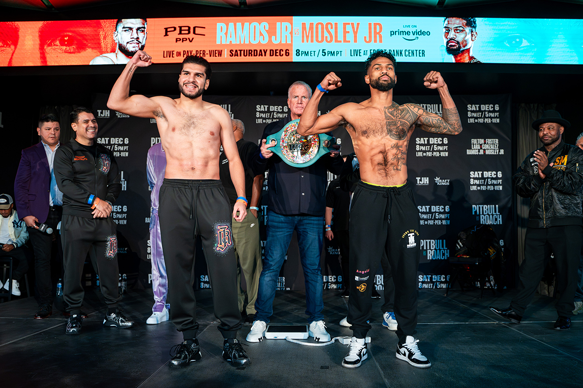 Jesus Ramos Jr. and Shane Mosley Jr. are fighting for their fathers as well as themselves. Photo: Dylan Trevino, Premier Boxing Champions