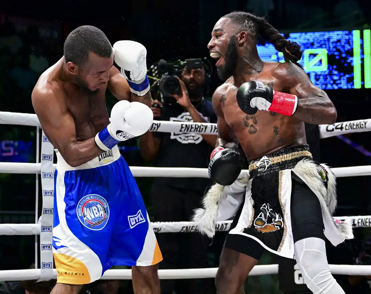 Elijah Pierce defeated Jose ‘El General’ Sanmartin for the vacant WBA Continental Americas Super Bantamweight title in 2024. He aims for a new strap on Feb. 28. Photo: Overtime Boxing Manny Pacquiao Promotions
