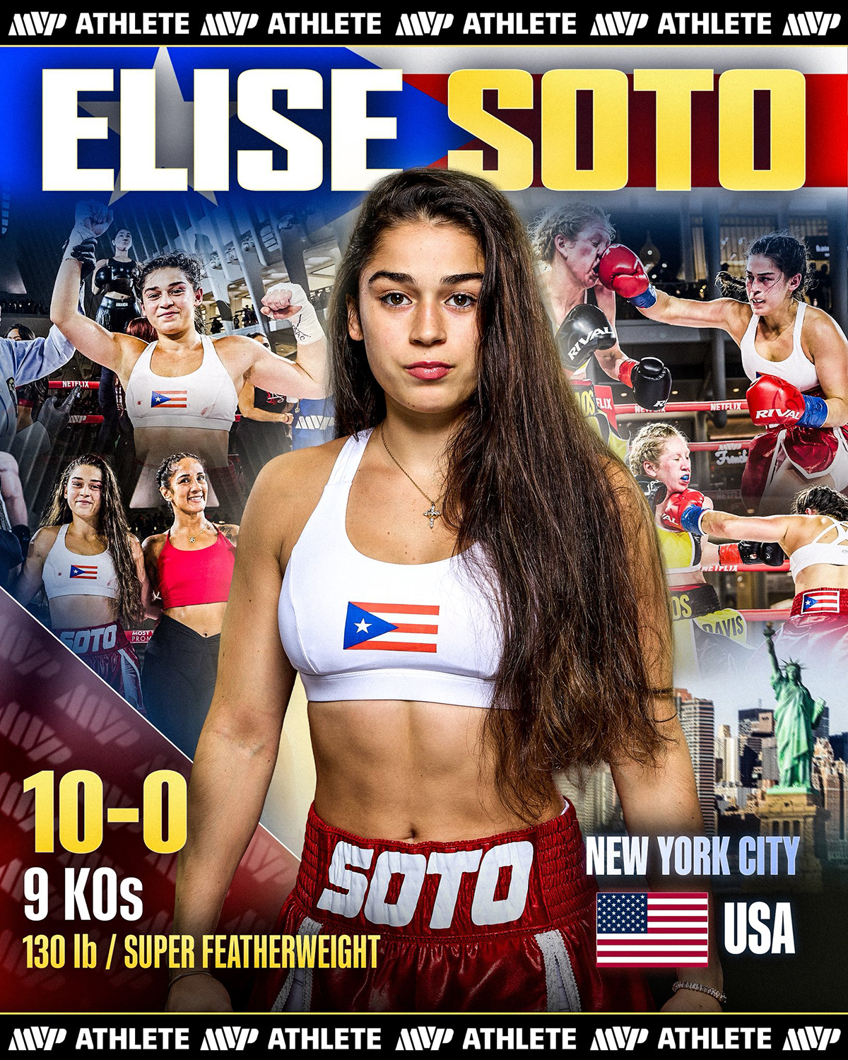 Elise Soto is the latest of a growing stable of talented Puerto Rican fighters signed to Most Valuable Promotions. signings