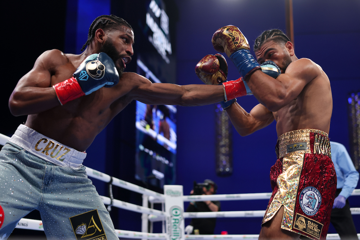 Andy Cruz has added power to his excellent jab, and it serves him as well as any power punch. Photo: Cris Esqueda Matchroom Boxing