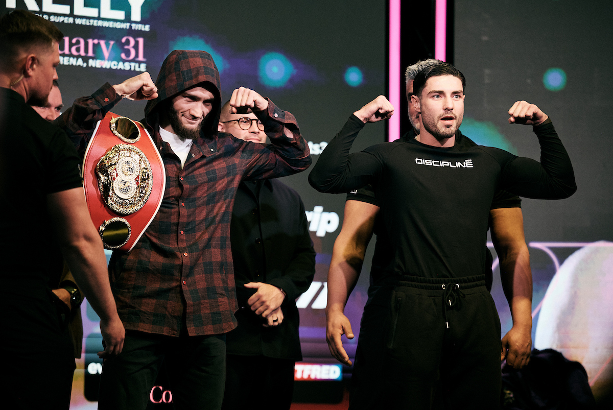 Josh Kelly is full of confidence that he can handle champion Bakhram Murtazaliev. Photo: Mark Robinson, Matchroom Boxing