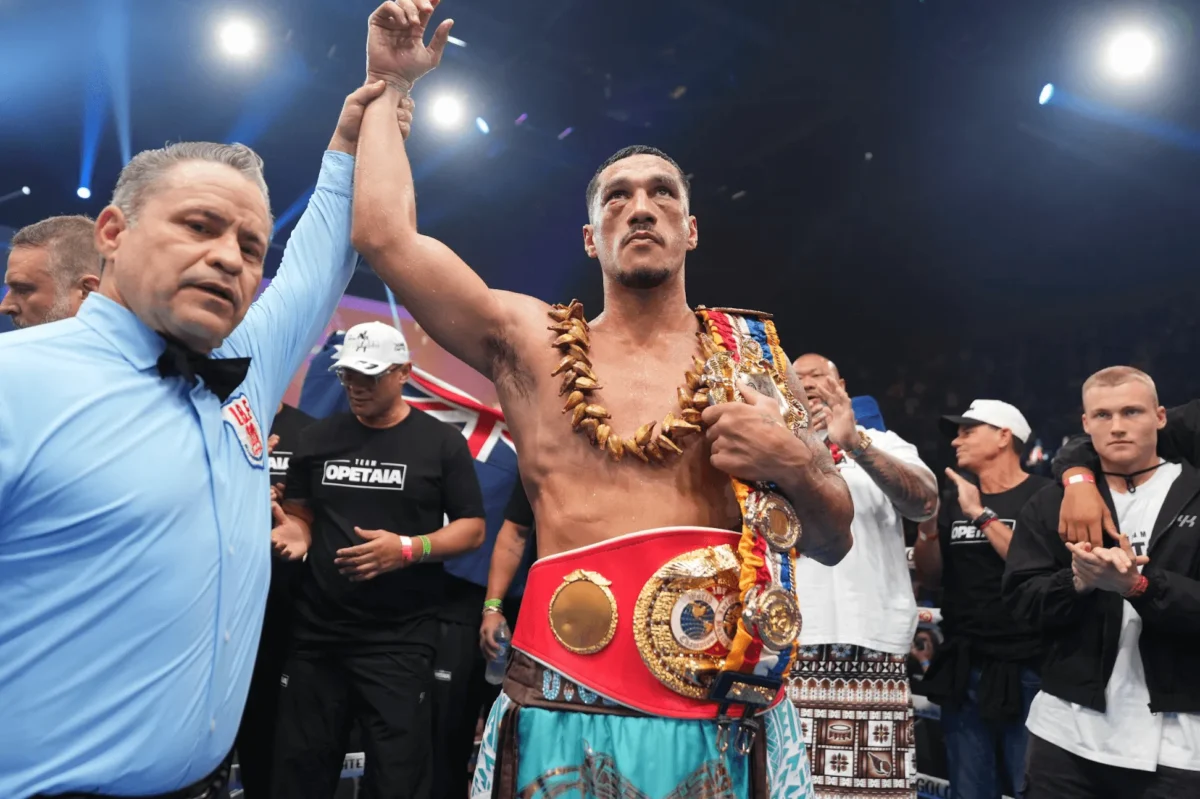 Jai Opetaia, newly signed with Zuffa Boxing, is the world's top cruiserweight. Photo: Tasman Fighters