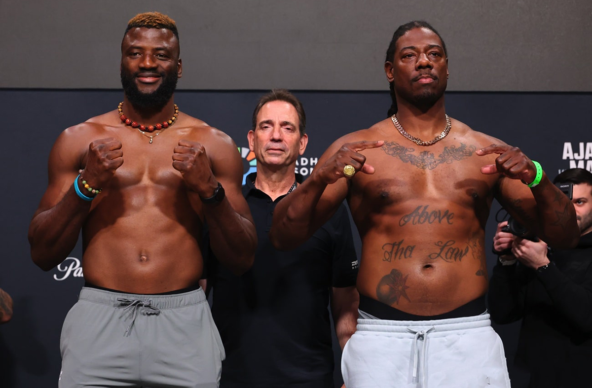 Efe Ajagba and Charles Martin are ready to prove themselves worthy of bigger opportunities with a win Sunday night. Photo: Ed Mulholland, Zuffa Boxing 03