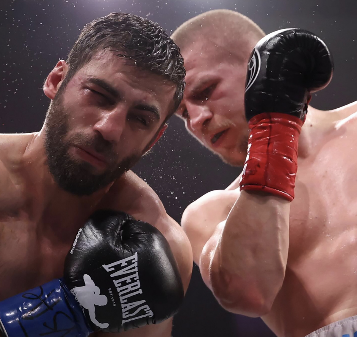 Serhii Bohachuk fought for his Ukrainian fans, but everyone watching enjoyed his action fight against Radzhab Butaev. Photo: Zuffa Boxing 02