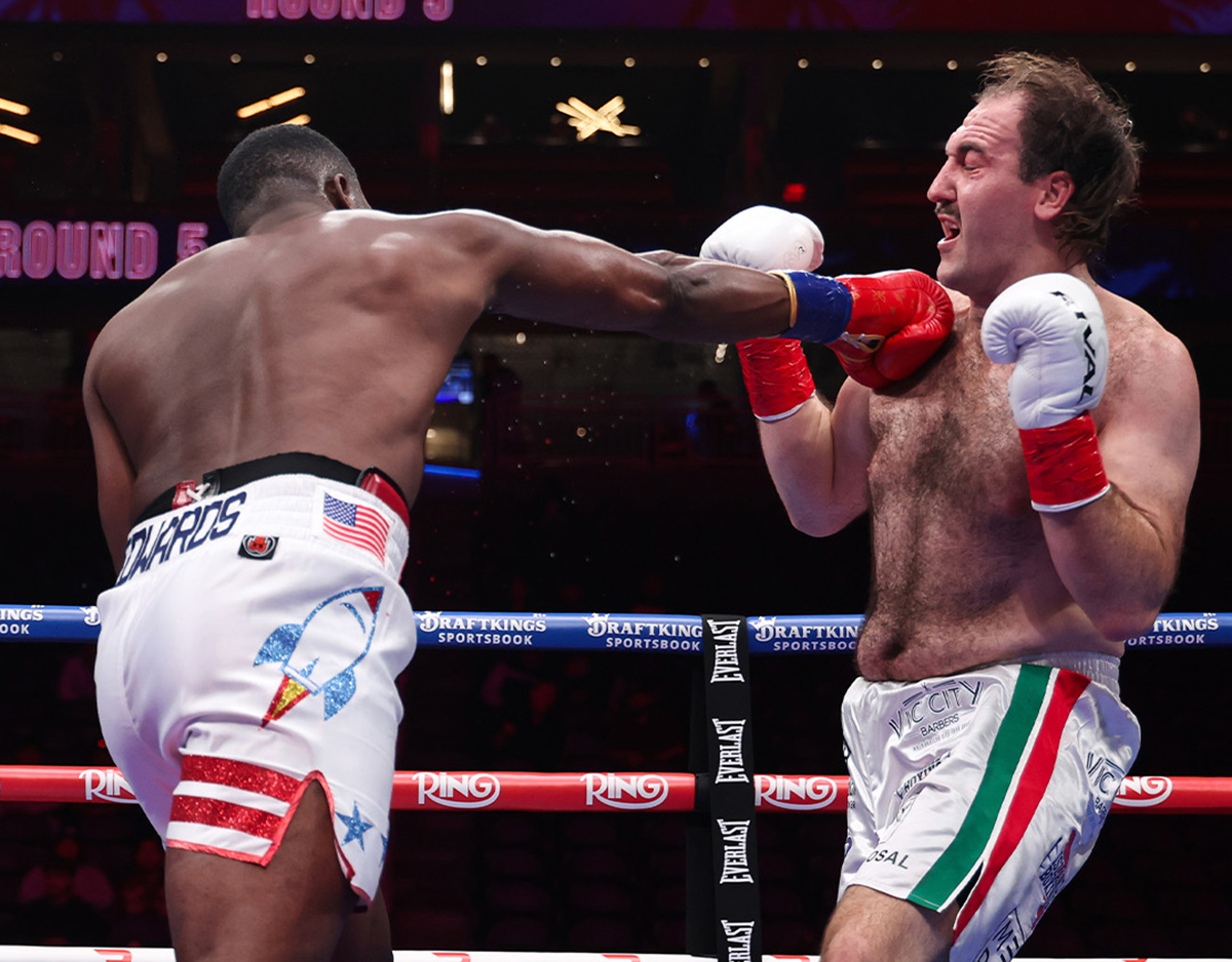 Joshua Edwards got surprisingly good effort from Brandon Colantonio, even though he won with ease. Photo: Cris Esqueda, Golden Boy Boxing