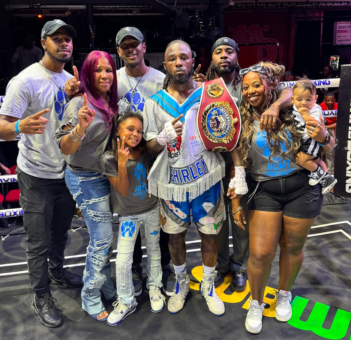 True to his wolf spirit, Elijah Pierce calls his family his pack, and says they are key to his success in the ring. Photo: Adam Hagy, Overtime Boxing